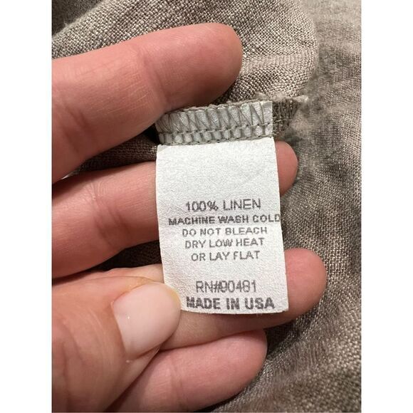 Aly Wear Linen women button up top blouse Lagenlook oversized size S - Picture 4 of 8